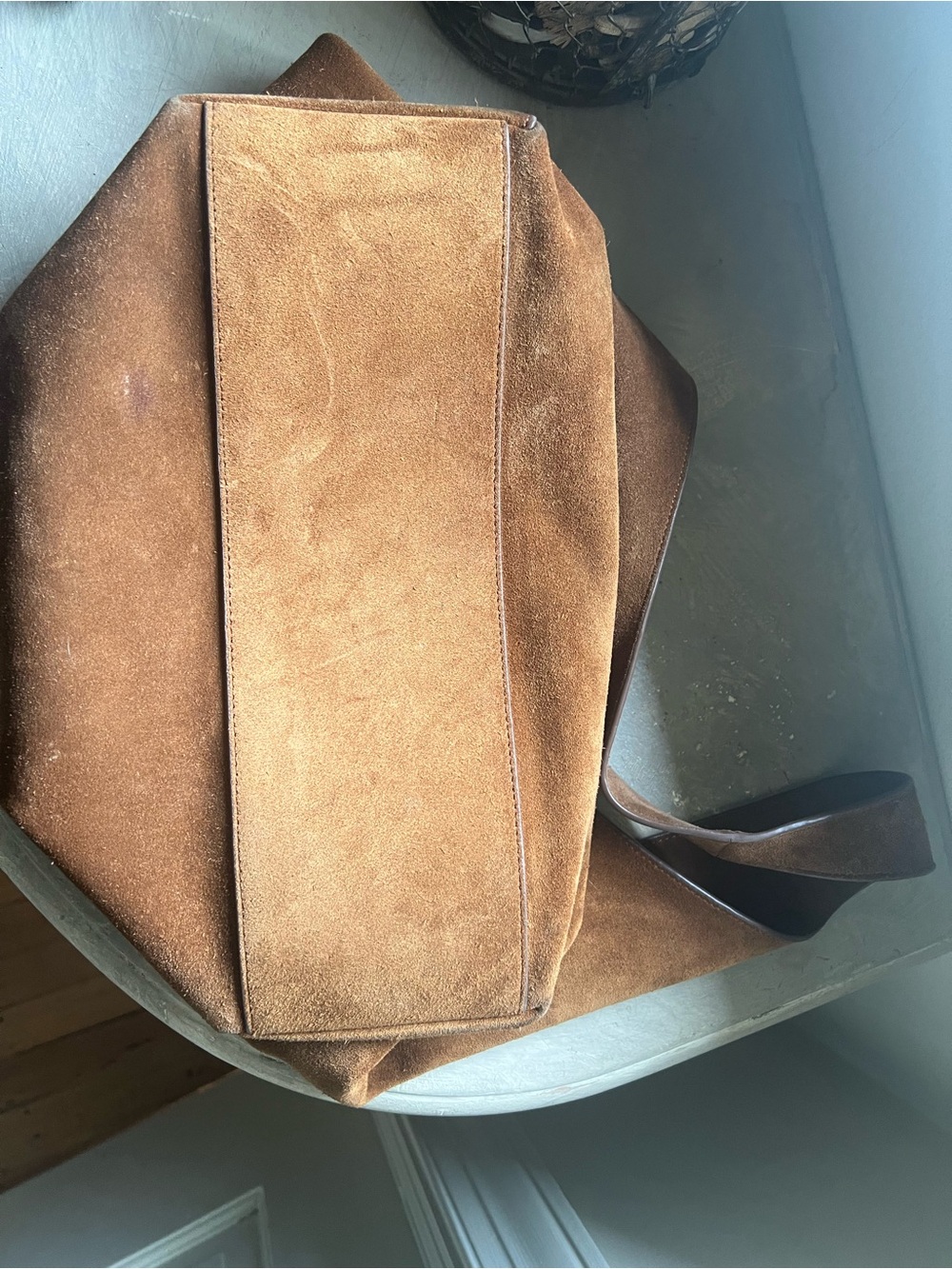 Quince Italian Hobo Shoulder Bag in Brown - Picture 4 of 6